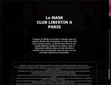 Tablet Screenshot of mask-paris.com